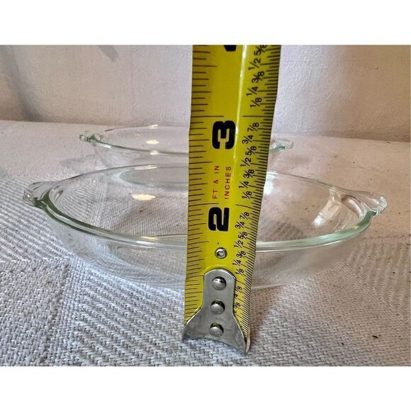Set of 2 Vintage 1-Cup Pyrex 328 Corning 8 oz Oval Clear Glass Baking Dishes - Picture 13 of 13